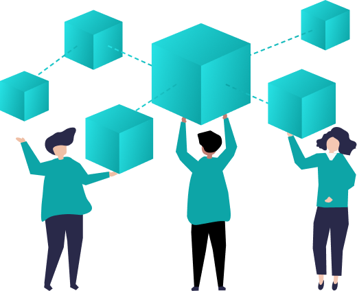 Blockchain Architecture Illustration