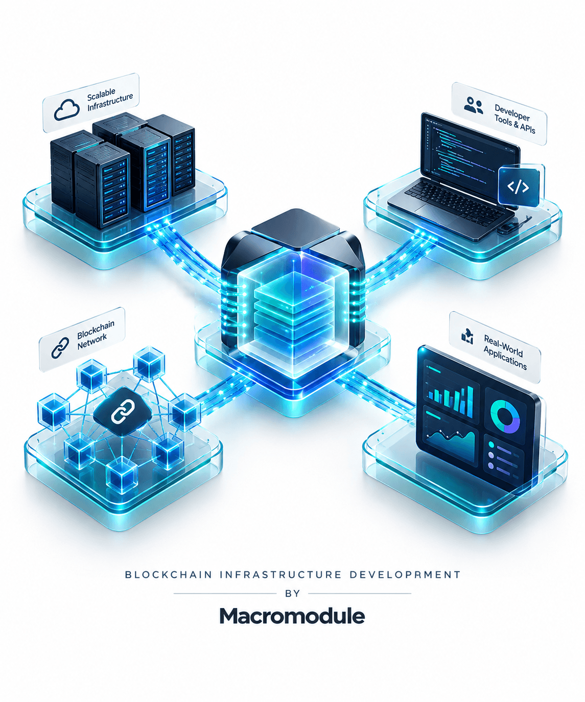 Blockchain infrastructure development by Macromodule