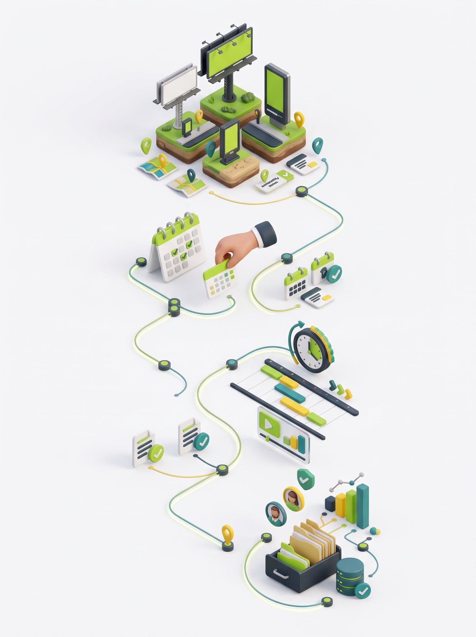 Boardeaze billboard management workflow for OOH operations.