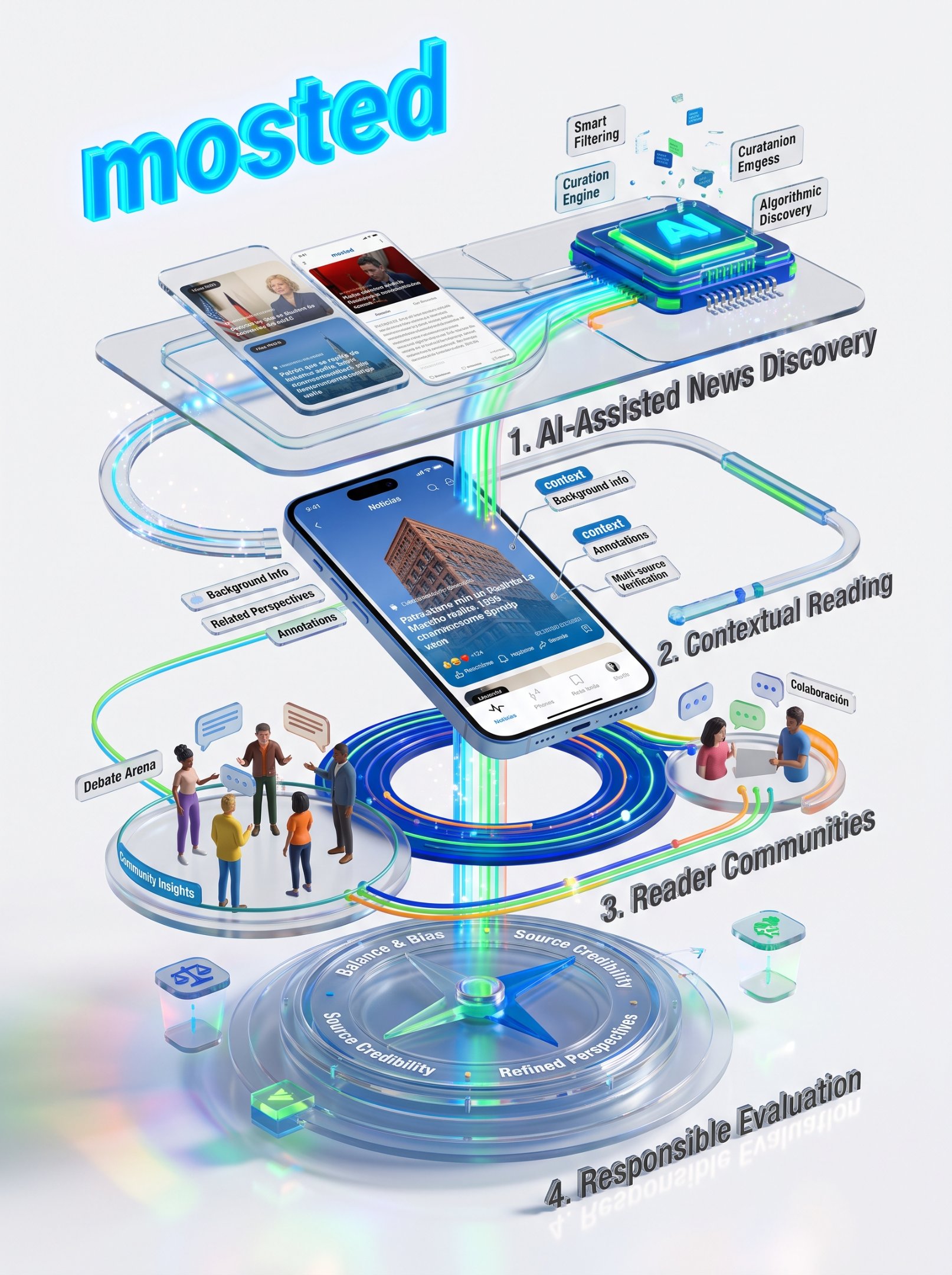 Market landscape for AI-assisted news platforms, story discovery, reader communities, and responsible content evaluation