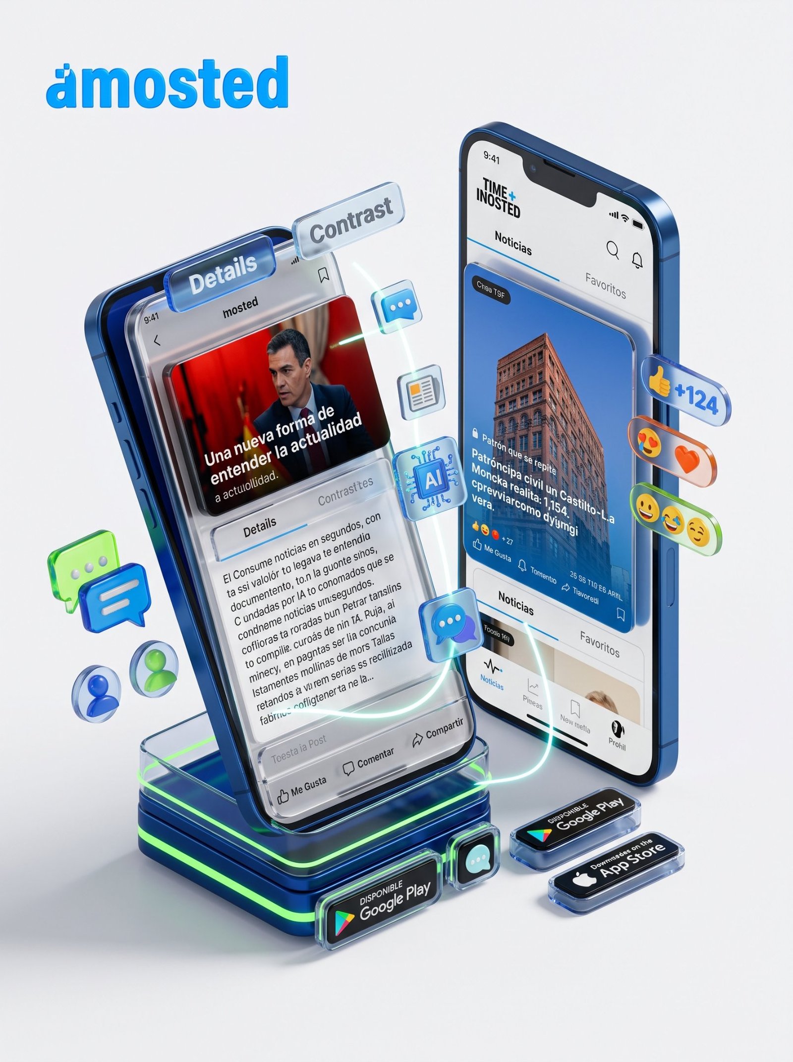 The Mosted AI-powered social news platform featuring news discovery and mobile reading