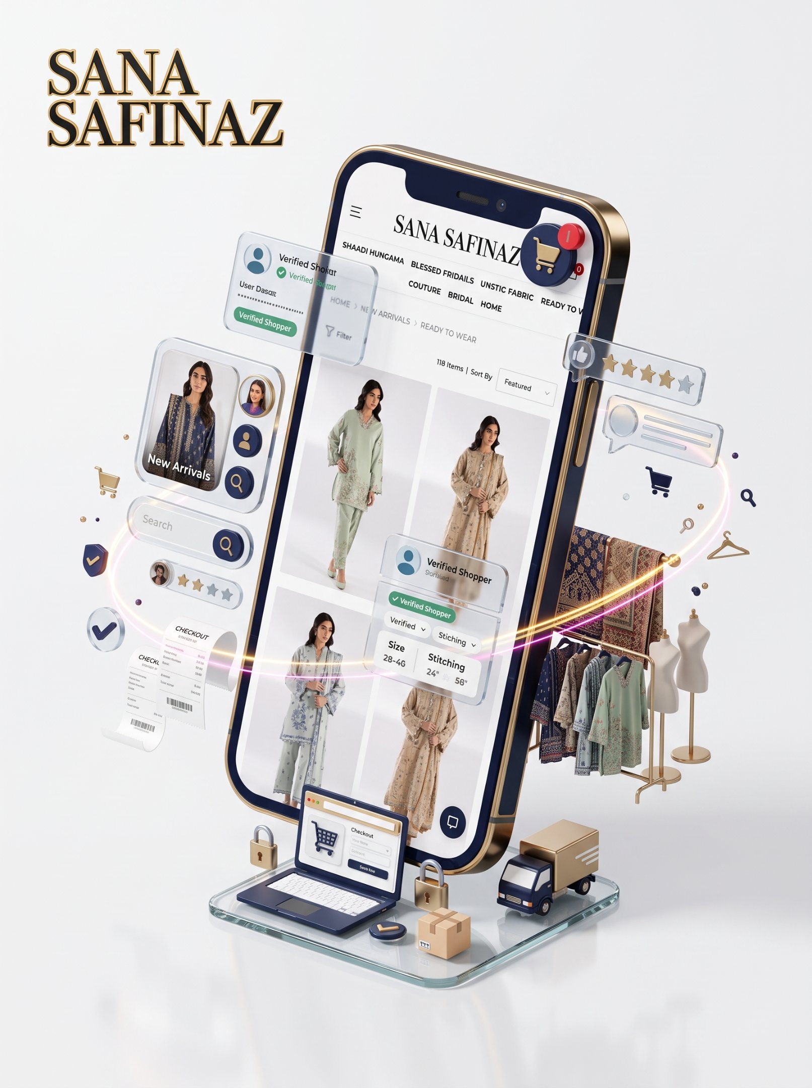Sana Safinaz e-commerce project requirements
