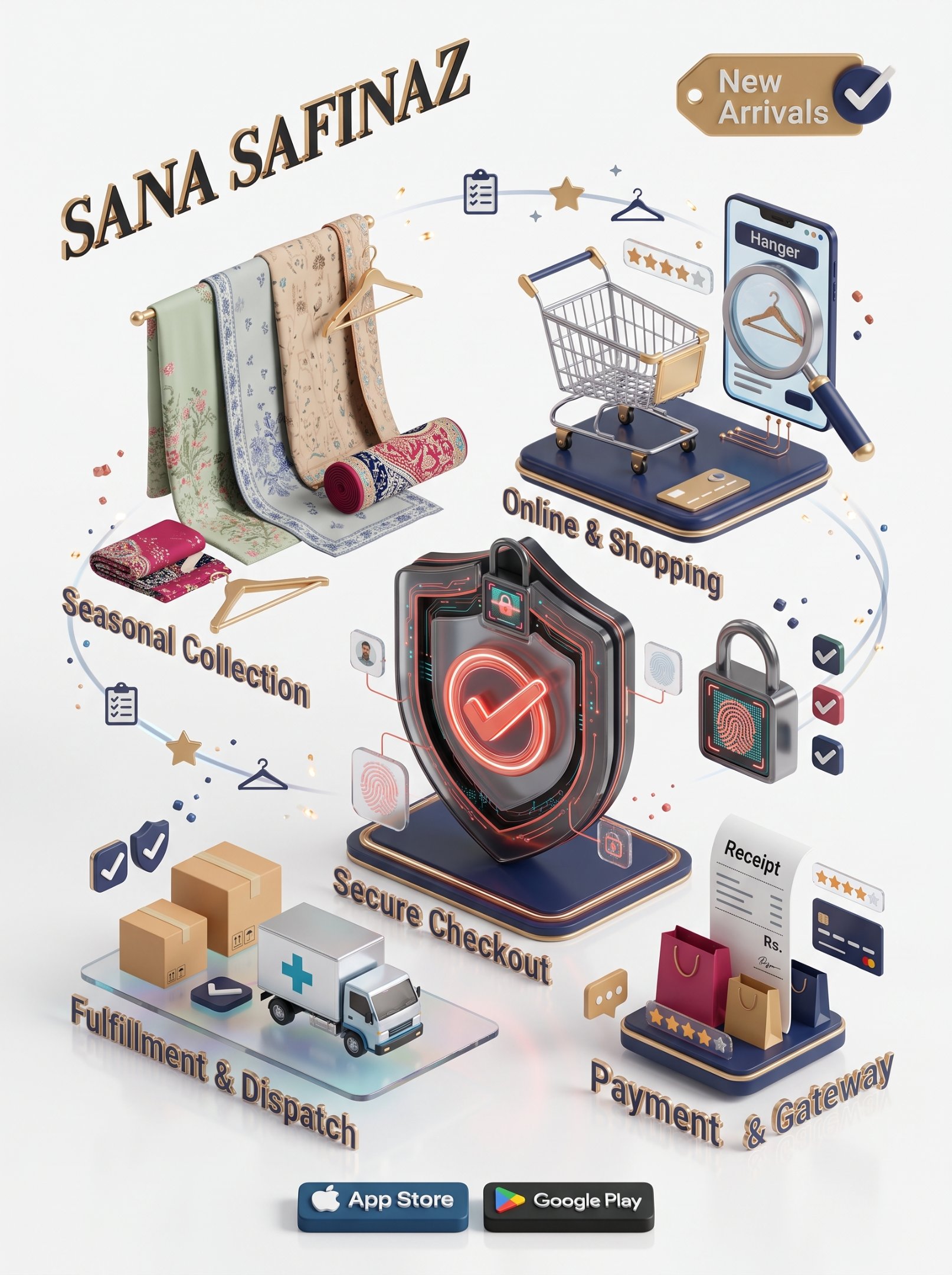 Security concept for the Sana Safinaz e-commerce platform and online checkout