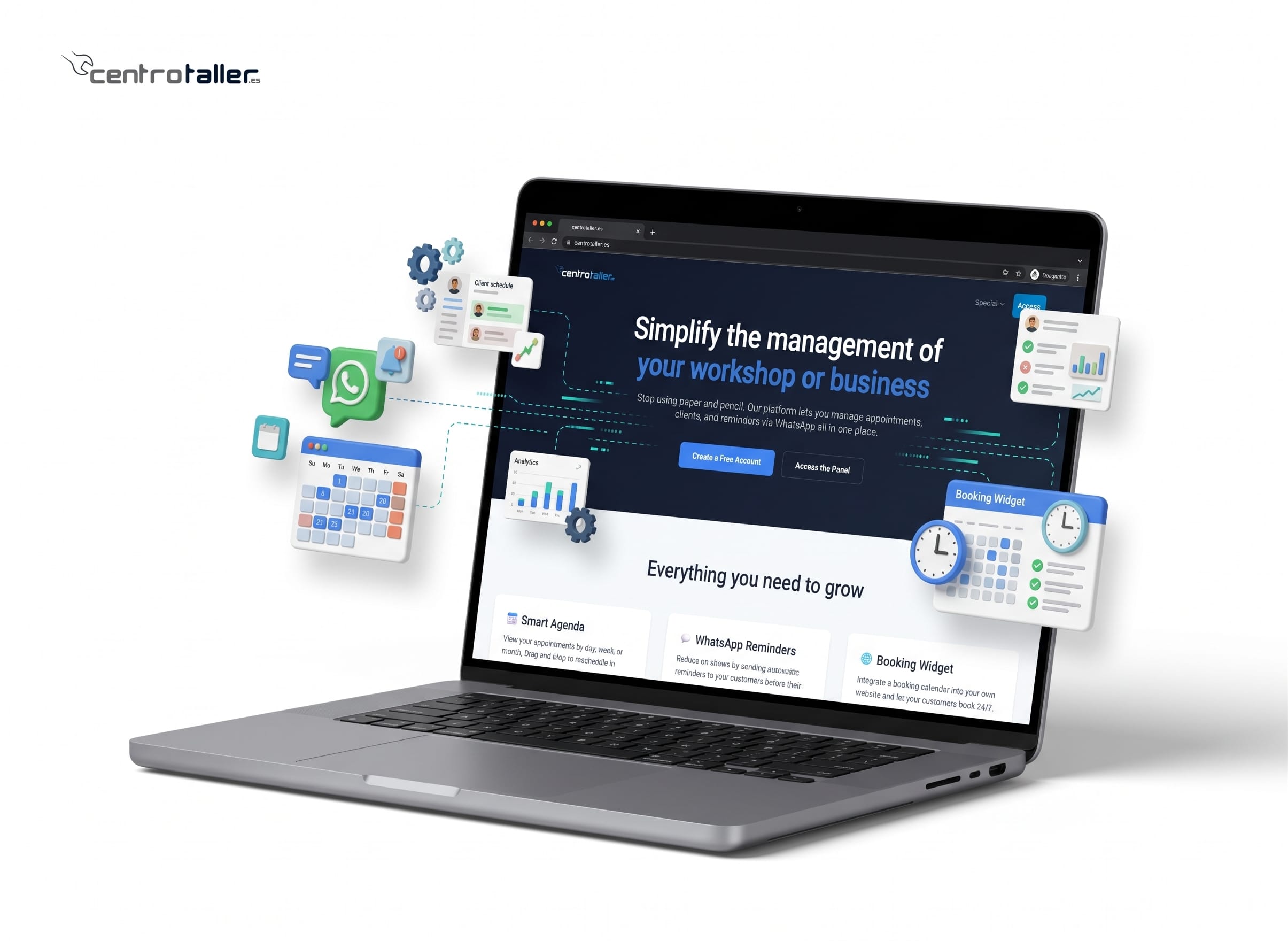 Centrotaller workshop discovery and service request workflow