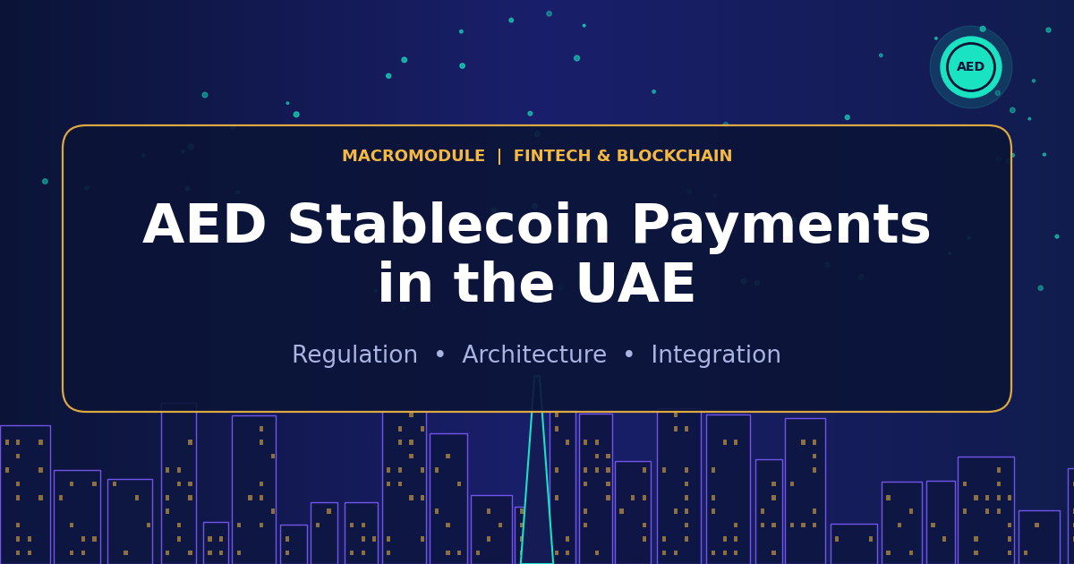 AED Stablecoin Payments in the UAE: Regulation, Architecture and Integration Guide