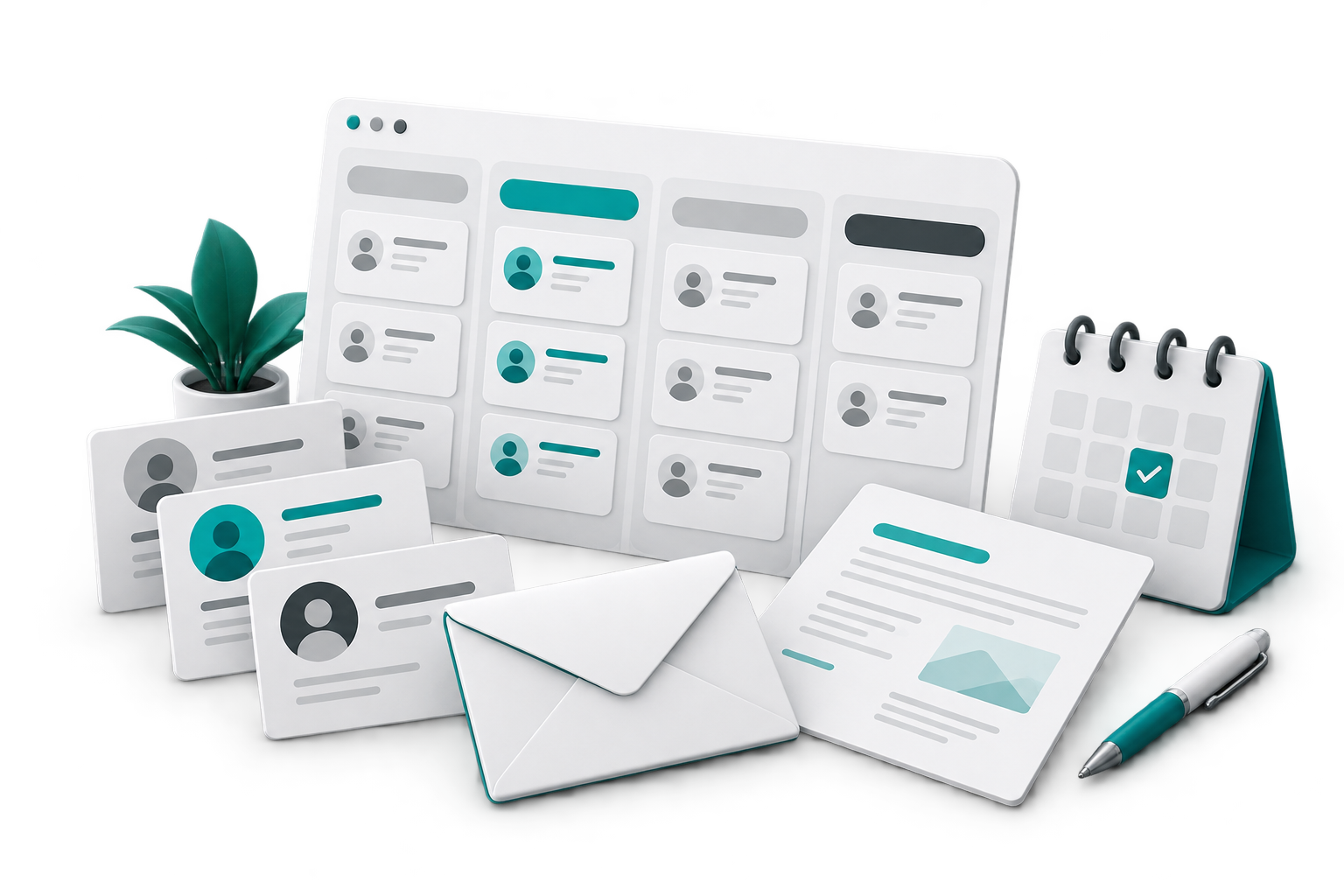 3D Isometric Multi-Channel Business Development Ecosystem and Acquisition Engine